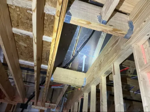 Missing joist hangers, after the repair